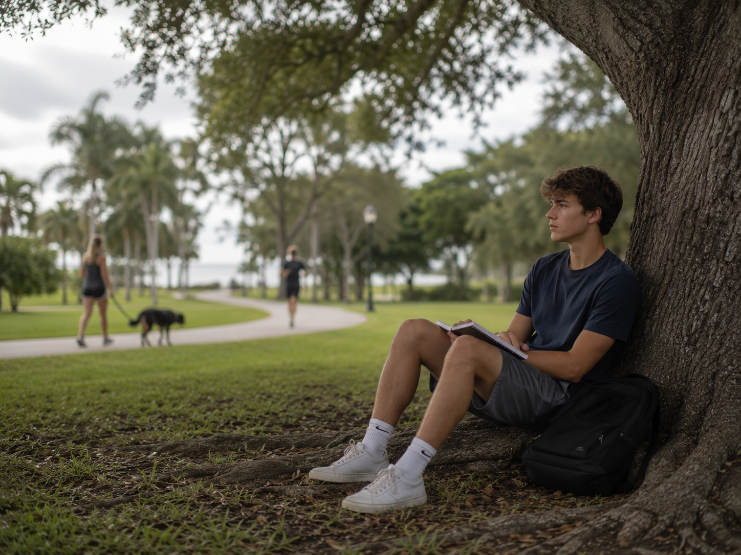 A teen trying to manage his anxiety